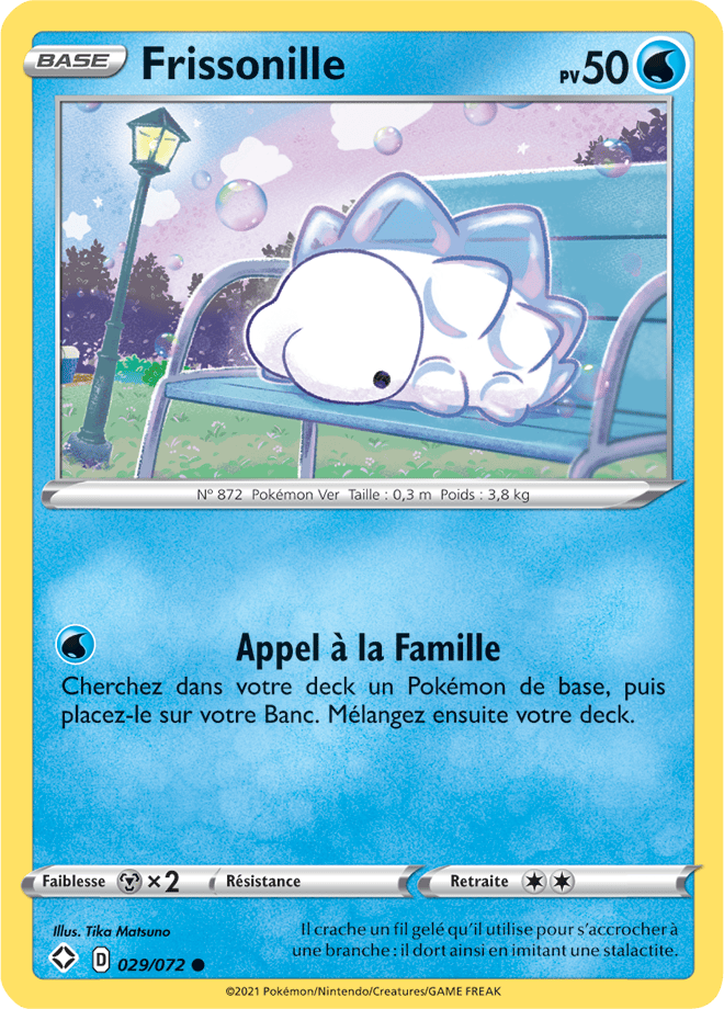 Carte Pokémon Frissonille 029/072 SWSH45 Destinées Radieuses EB4_5 Neuf FR LorenZone