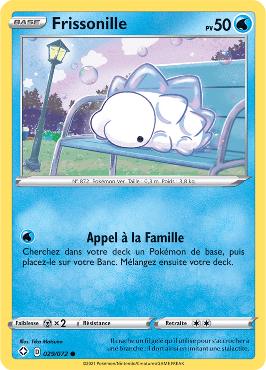 Carte Pokémon Frissonille 029/072 SWSH45 Destinées Radieuses EB4_5 Neuf FR LorenZone