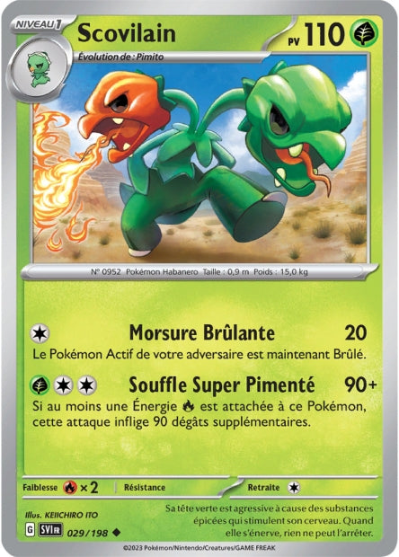 Carte Pokémon Scovilain 029/198 SV1 Ecarlate et Violet EV01 Neuf FR LorenZone