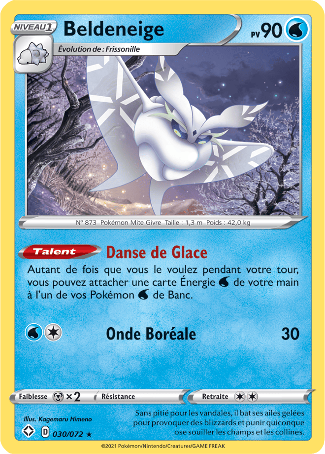Carte Pokémon Beldeneige 030/072 SWSH45 Destinées Radieuses EB4_5 Neuf FR LorenZone