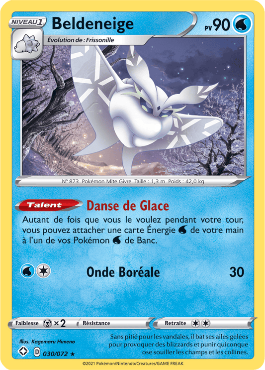 Carte Pokémon Beldeneige 030/072 SWSH45 Destinées Radieuses EB4_5 Neuf FR LorenZone
