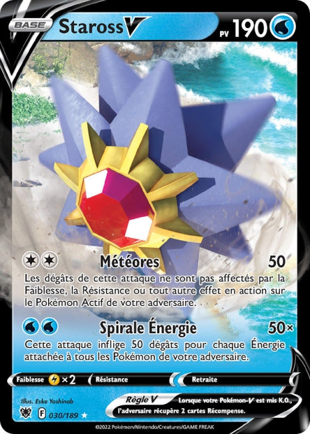 Carte Pokémon Staross V 030/189 ASR Astres Radieux EB10 Neuf FR LorenZone