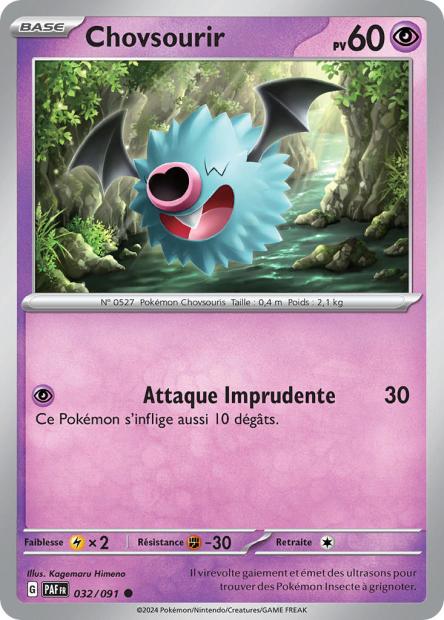 Carte Pokémon Chovsourir 032/091 Destinees de Palea PAF EV4_5 Neuf FR LorenZone