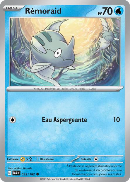 Carte Pokémon Rémoraid 033/182 PAR Faille Paradoxe EV04 Neuf FR LorenZone