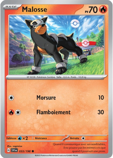 Carte Pokémon Malosse 033/198 SV1 Ecarlate et Violet EV01 Neuf FR LorenZone