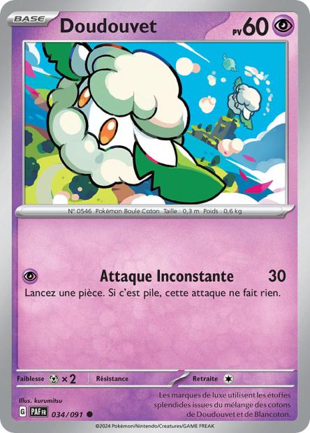 Carte Pokémon Doudouvet 034/091 Destinees de Palea PAF EV4_5 Neuf FR LorenZone