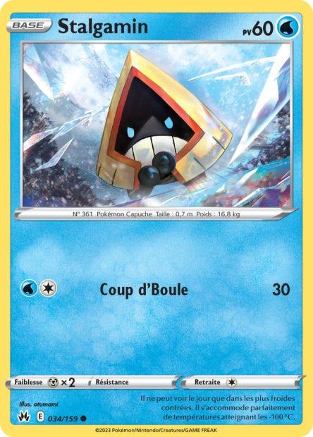 Carte Pokémon Stalgamin 034/159 CRZ Epee et Bouclier EB12_5 Neuf FR LorenZone