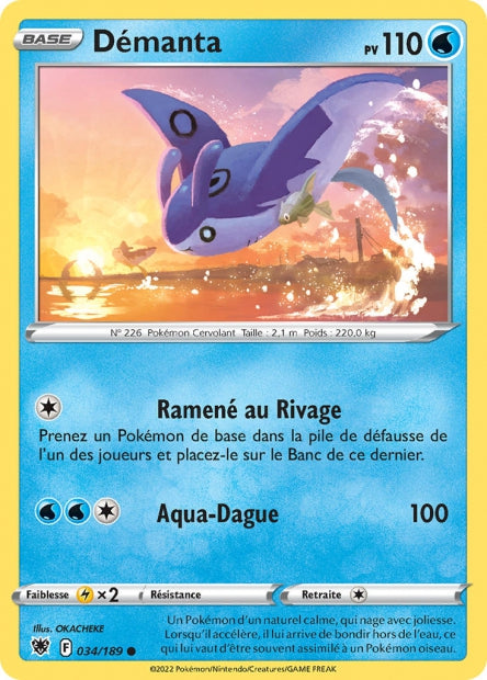 Carte Pokémon Démanta 034/189 ASR Astres Radieux EB10 Neuf FR LorenZone