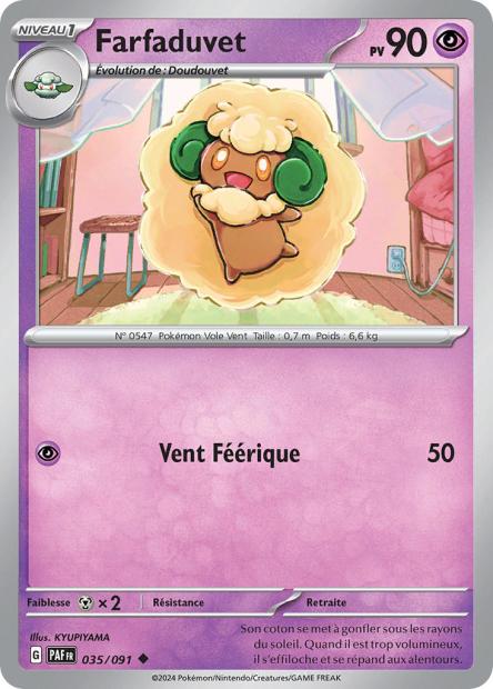 Carte Pokémon Farfaduvet 035/091 Destinees de Palea PAF EV4_5 Neuf FR LorenZone