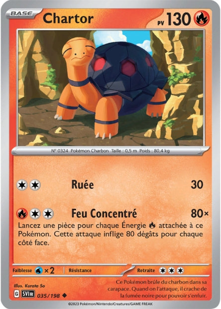 Carte Pokémon Chartor 035/198 SV1 Ecarlate et Violet EV01 Neuf FR LorenZone