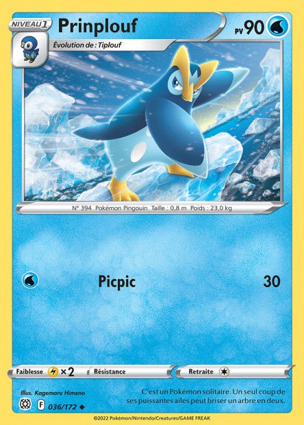 Carte Pokémon Prinplouf 036/172 BRS Stars Étincelantes EB09 Neuf FR LorenZone