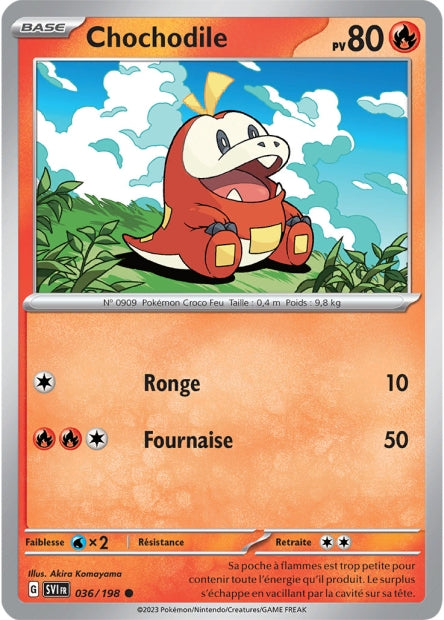 Carte Pokémon Chochodile 036/021 SV1 Ecarlate et Violet EV01 Neuf FR LorenZone