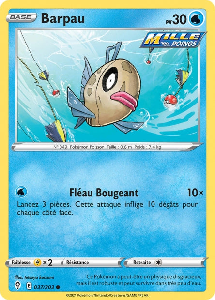 Carte Pokémon Barpau 037/203 EVS Évolution Céleste EB07 Neuf FR LorenZone
