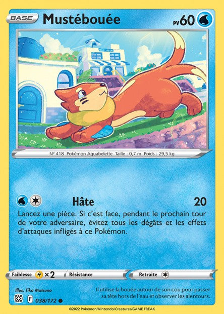 Carte Pokémon Mustébouée 038/172 BRS Stars Étincelantes EB09 Neuf FR LorenZone