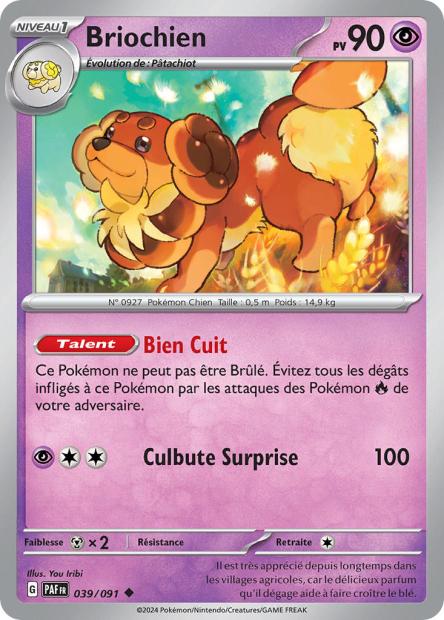 Carte Pokémon Briochien 039/091 Destinees de Palea PAF EV4_5 Neuf FR LorenZone
