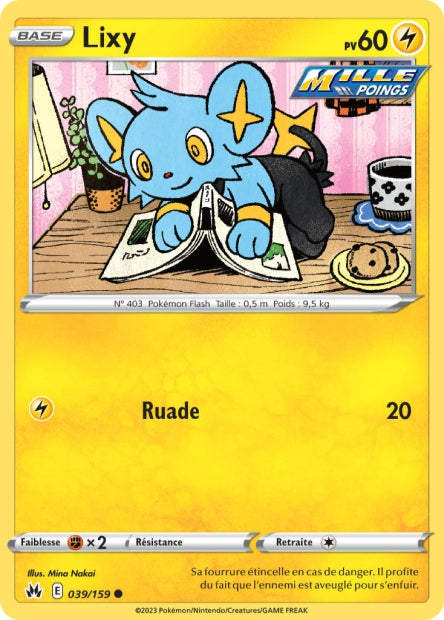 Carte Pokémon Lixy 039/159 CRZ Epee et Bouclier EB12_5 Neuf FR LorenZone