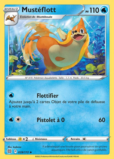 Carte Pokémon Mustéflott 039/172 BRS Stars Étincelantes EB09 Neuf FR LorenZone