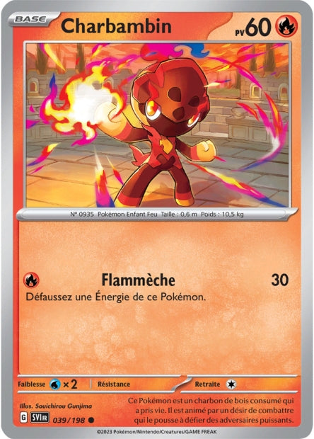 Carte Pokémon Charbambin 039/021 SV1 Ecarlate et Violet EV01 Neuf FR LorenZone