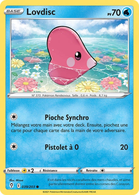 Carte Pokémon Lovdisc 039/203 EVS Évolution Céleste EB07 Neuf FR LorenZone