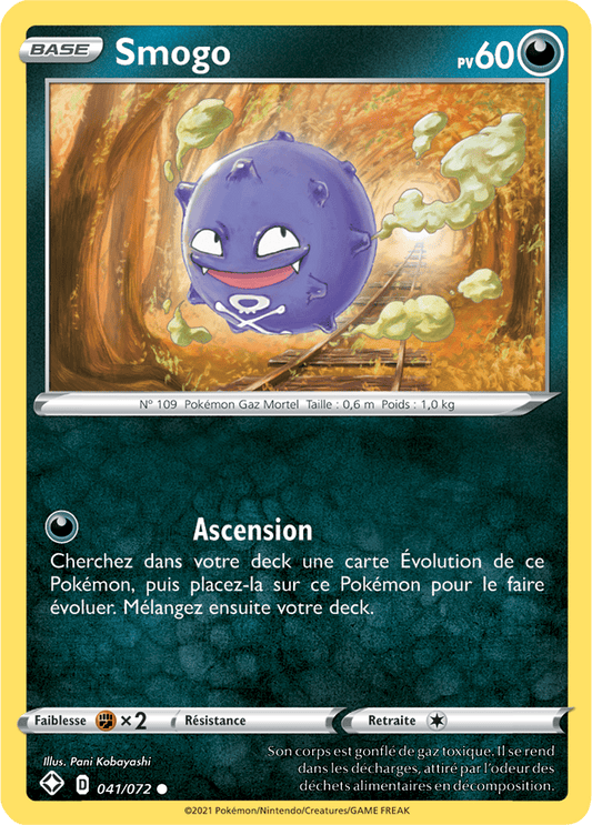Carte Pokémon Smogo 041/072 SWSH45 Destinées Radieuses EB4_5 Neuf FR LorenZone