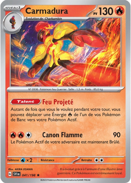 Carte Pokémon Carmadura 041/198 SV1 Ecarlate et Violet EV01 Neuf FR LorenZone