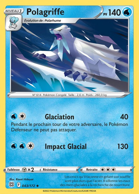 Carte Pokémon Polagriffe 043/172 BRS Stars Étincelantes EB09 Neuf FR LorenZone