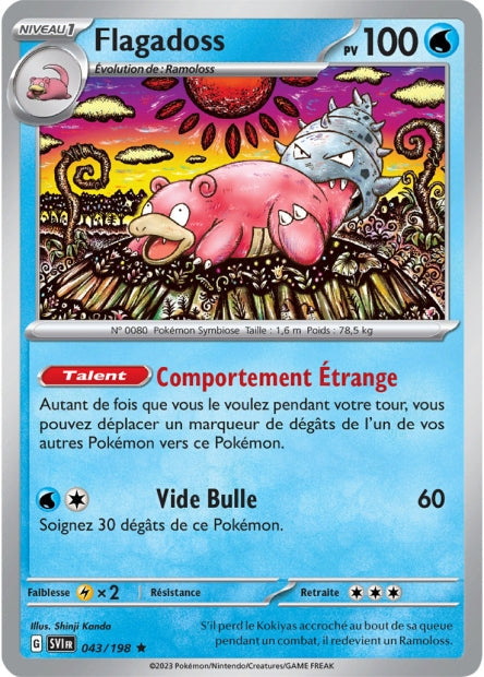 Carte Pokémon Flagadoss 043/198 SV1 Ecarlate et Violet EV01 Neuf FR LorenZone