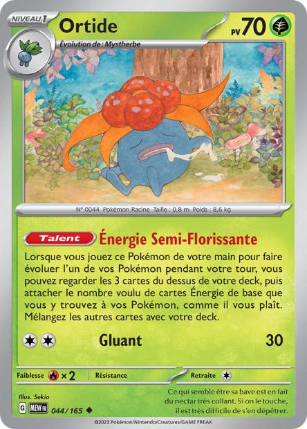 Carte Pokémon Ortide 44/165 MEW 151 EV3_5  Neuf FR LorenZone