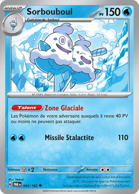 Carte Pokémon Sorbouboul 045/182 PAR Faille Paradoxe EV04 Neuf FR LorenZone