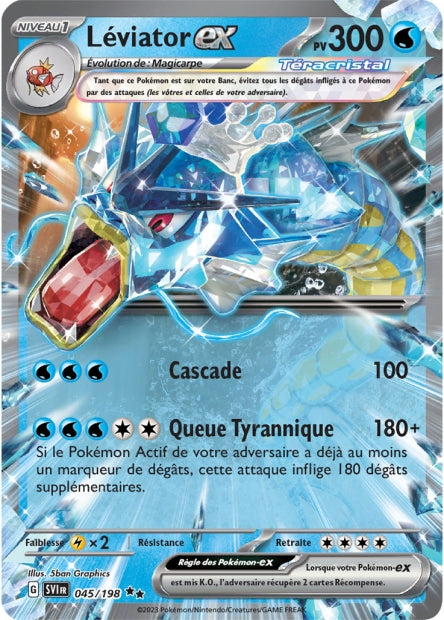 Carte Pokémon Léviator EX 045/198 SV1 Ecarlate et Violet EV01 Neuf FR LorenZone