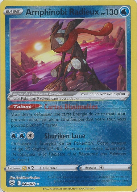 Carte Pokémon Amphinobi Radieux 046/189 ASR Astres Radieux EB10 Neuf FR LorenZone