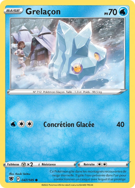 Carte Pokémon Grelaçon 047/189 ASR Astres Radieux EB10 Neuf FR LorenZone