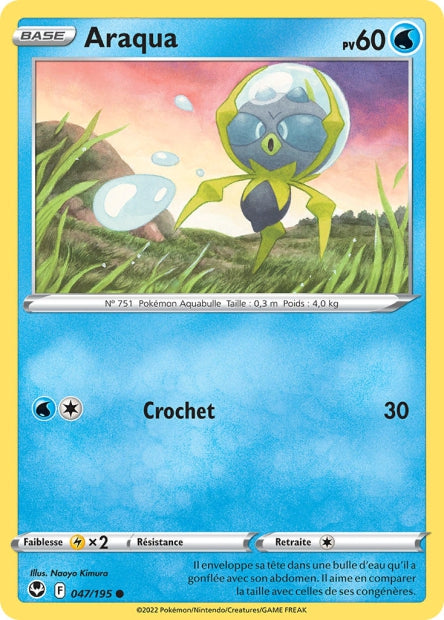 Carte Pokémon Araqua 047/195 SIT Tempete Argentee EB12 Neuf FR LorenZone