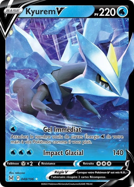 Carte Pokémon Kyurem V 048/196 LOR Origine Perdue EB11 Neuf FR LorenZone