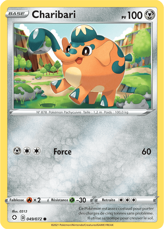 Carte Pokémon Charibari 049/072 SWSH45 Destinées Radieuses EB4_5 Neuf FR LorenZone
