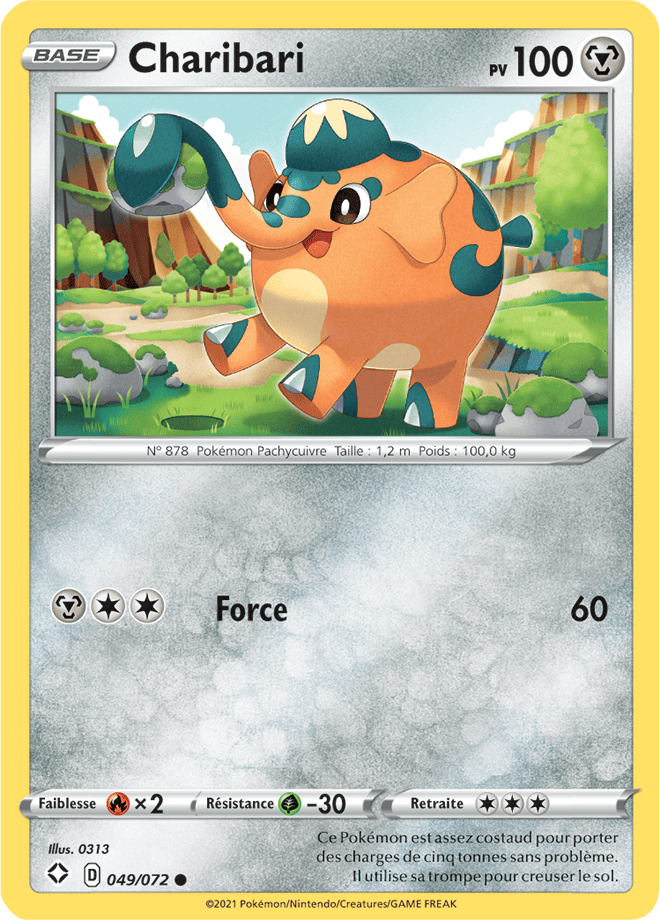 Carte Pokémon Charibari 049/072 SWSH45 Destinées Radieuses EB4_5 Neuf FR LorenZone