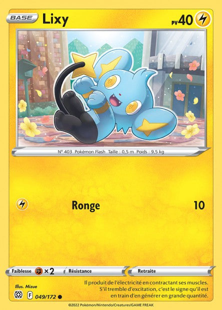 Carte Pokémon Lixy 049/172 BRS Stars Étincelantes EB09 Neuf FR LorenZone