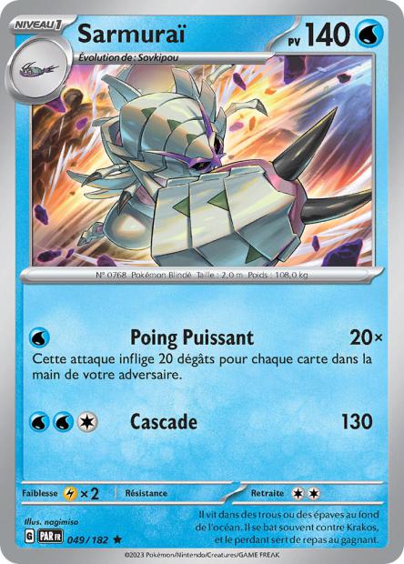 Carte Pokémon Sarmuraï 049/182 PAR Faille Paradoxe EV04 Neuf FR LorenZone