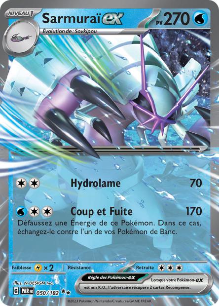 Carte Pokémon Sarmuraï EX 050/182 PAR Faille Paradoxe EV04 Neuf FR LorenZone