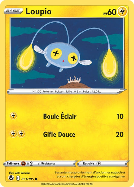 Carte Pokémon Loupio 051/195 SIT Tempete Argentee EB12 Neuf FR LorenZone