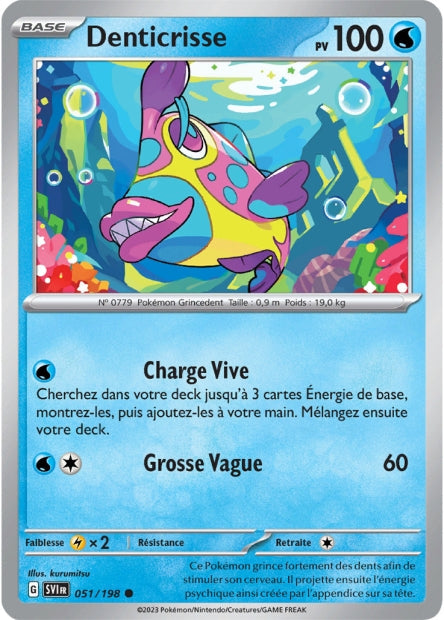 Carte Pokémon Denticrisse 051/198 SV1 Ecarlate et Violet EV01 Neuf FR LorenZone