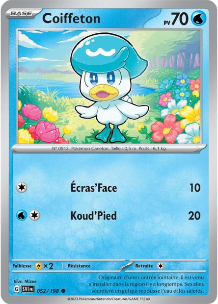 Carte Pokémon Coiffeton 052/198 SV1 Ecarlate et Violet EV01 Neuf FR LorenZone