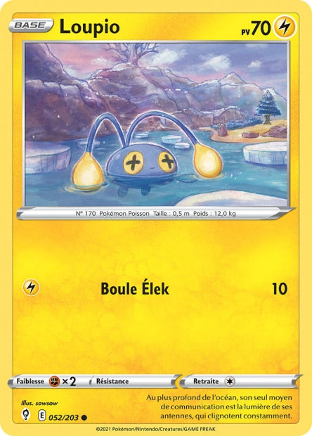 Carte Pokémon Loupio 052/203 EVS Évolution Céleste EB07 Neuf FR LorenZone