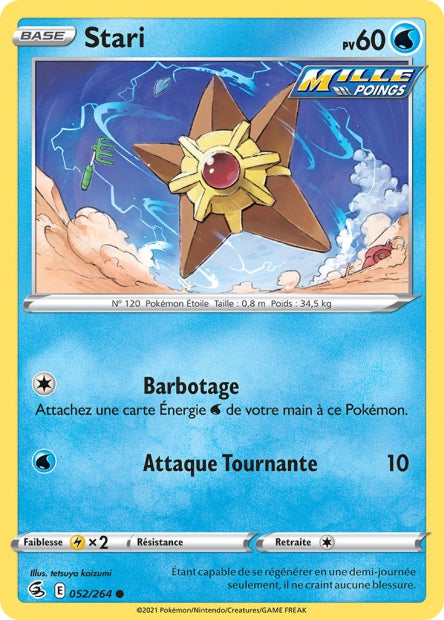 Carte Pokémon Stari 052/264 FST Poing de Fusion EB08 Neuf FR LorenZone