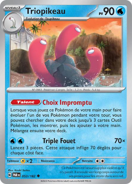Carte Pokémon Triopikeau 053/182 PAR Faille Paradoxe EV04 Neuf FR LorenZone
