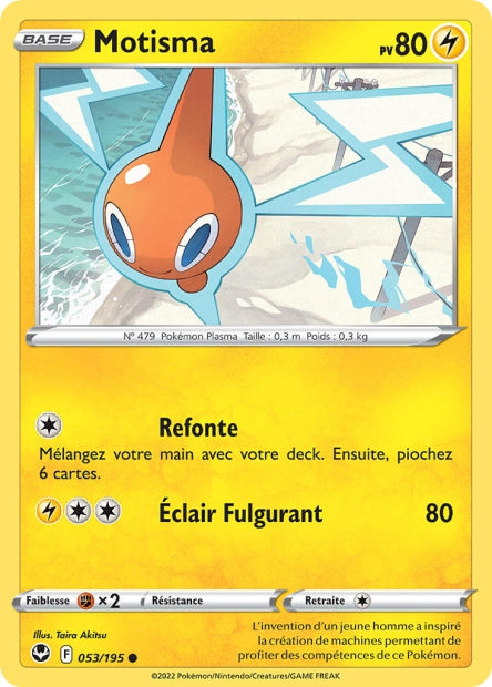 Carte Pokémon Motisma 053/195 SIT Tempete Argentee EB12 Neuf FR LorenZone