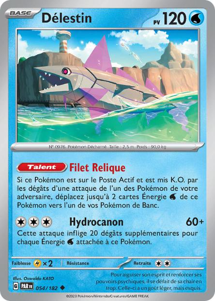Carte Pokémon Délestin 054/182 PAR Faille Paradoxe EV04 Neuf FR LorenZone