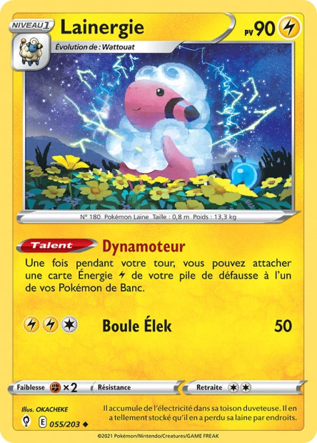 Carte Pokémon Lainergie 055/203 EVS Évolution Céleste EB07 Neuf FR LorenZone