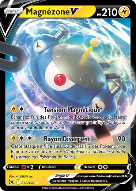 Carte Pokémon Magnézone V 056/196 LOR Origine Perdue EB11 Neuf FR LorenZone