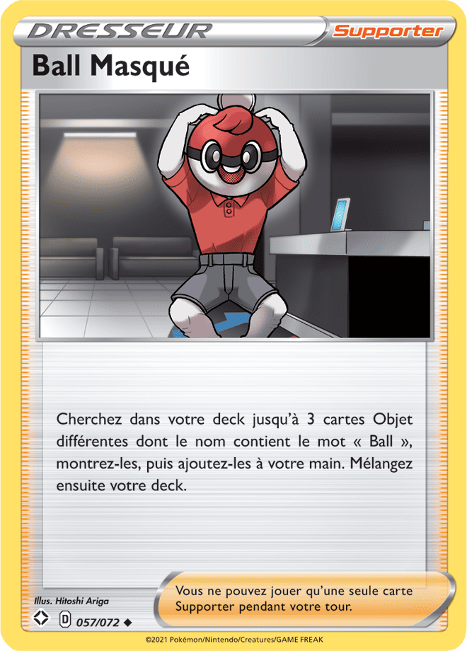 Carte Pokémon BallMasqué 057/072 SWSH45 Destinées Radieuses EB4_5 Neuf FR LorenZone